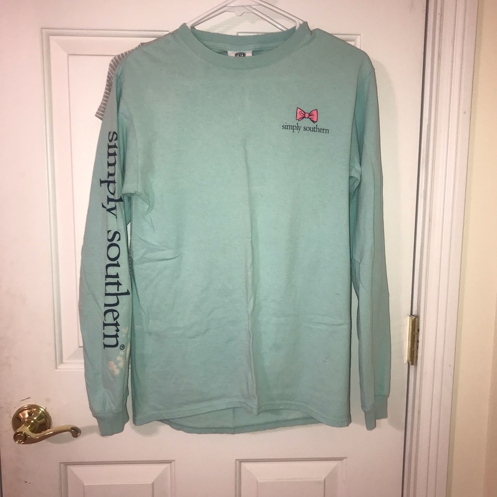 Simply Southern Pineapple Long Sleeve TShirt SMALL